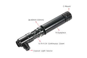 400X 800X Zoom Microscope Camera Coaxial Light Monocular C-mount Continuous Zoom Lens